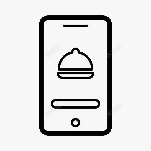 送餐用餐电话svg_新图网 https://ixintu.com 送餐 用餐 电话 餐厅