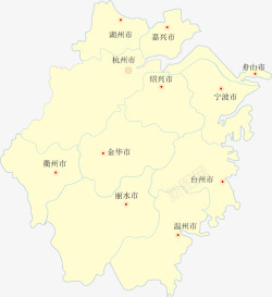 浙江省地图矢量地图地图浙江省其他壁纸高清图片