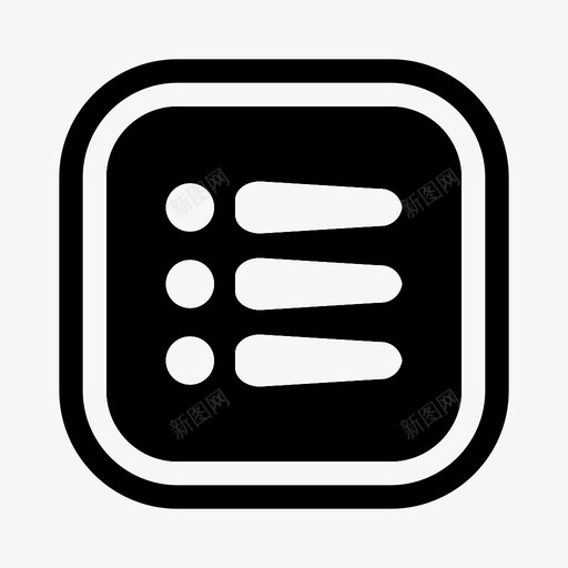 菜单项目符号项目符号列表svg_新图网 https://ixintu.com 项目 符号 菜单 菜单项 列表 游戏 设置 按钮