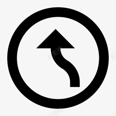 交通标志箭头方向图标