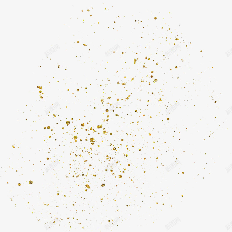 金色粉尘创意装饰壁纸png免抠素材_新图网 https://ixintu.com 金色 金粉 粉末 金球 颗粒粉尘 漂浮 洒落创意 装饰 