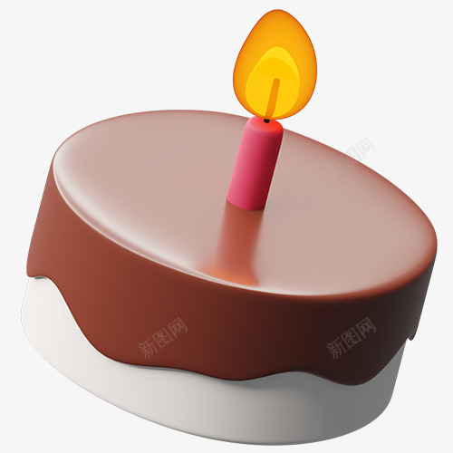 蜡烛3D卡通图标图png免抠素材_新图网 https://ixintu.com 蜡烛 卡通 图标 标图