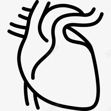 心脏心脏病学人体器官图标