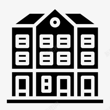 复式住宅家庭房屋图标