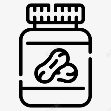 花生酱食品健康图标