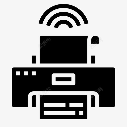 打印机物联网智能svg_新图网 https://ixintu.com 联网 打印机 智能 图示