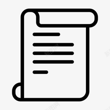 写纸质文件文件网页图标