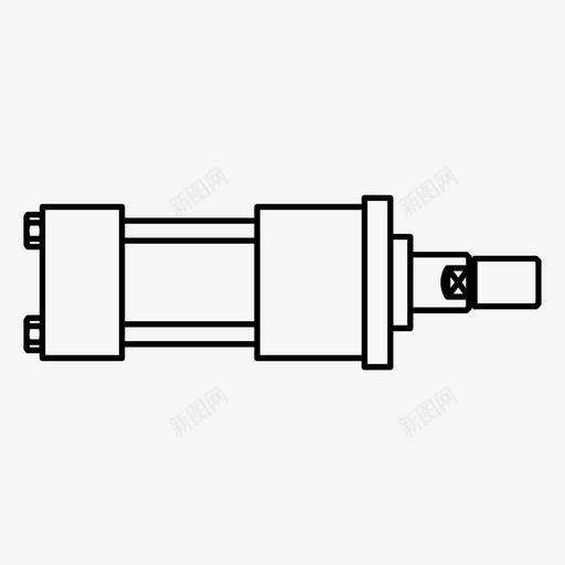 气缸力液压svg_新图网 https://ixintu.com 液压 气缸 压力 工业