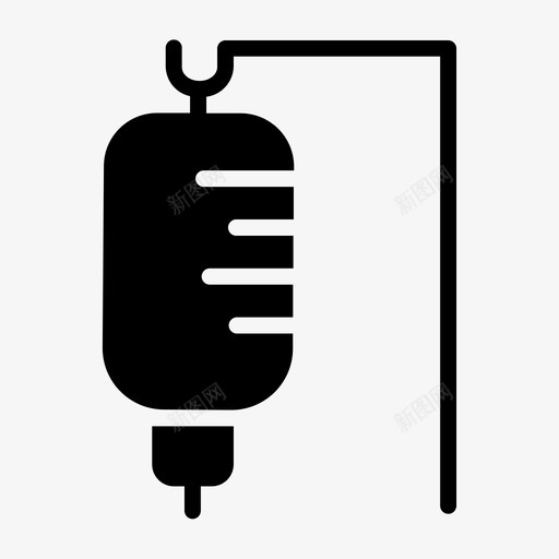 输液点滴医院svg_新图网 https://ixintu.com 输液 点滴 医院 药物 不适 医疗 固体