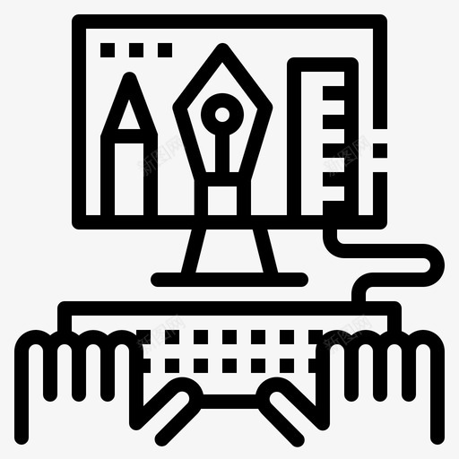 网页设计艺术手svg_新图网 https://ixintu.com 网页设计 网页 设计艺术 显示器 搜索引擎 优化