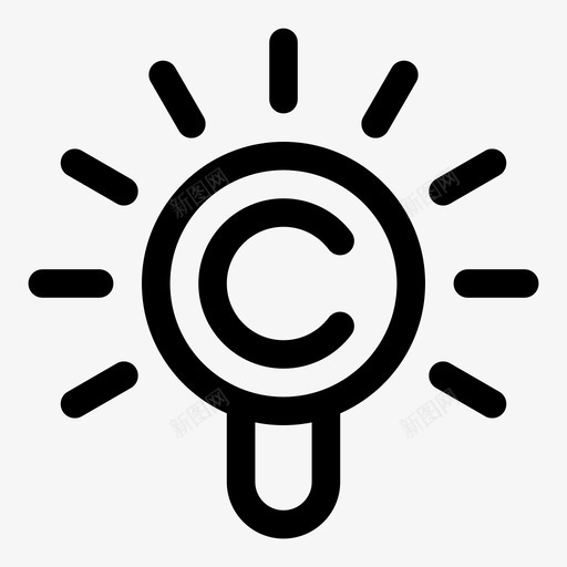 专利版权创意svg_新图网 https://ixintu.com 专利 版权 创意 知识产权 所有权 线条