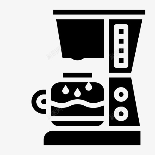 咖啡机浓缩咖啡热咖啡svg_新图网 https://ixintu.com 咖啡机 咖啡 浓缩