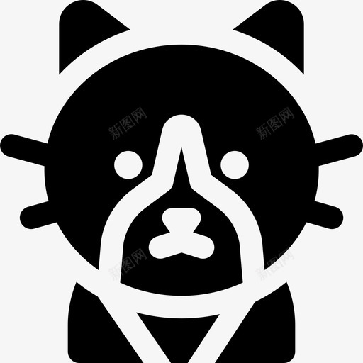 雪鞋品种猫svg_新图网 https://ixintu.com 品种 雪鞋 猫猫 宠物 固体
