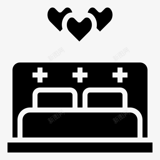 床卧室家具svg_新图网 https://ixintu.com 卧室 家具 休息 浪漫 日期 之夜 雕文