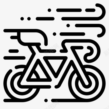 骑自行车骑自行车的赛车的图标