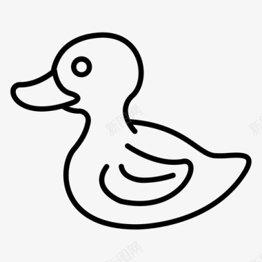鸭沐浴喙图标