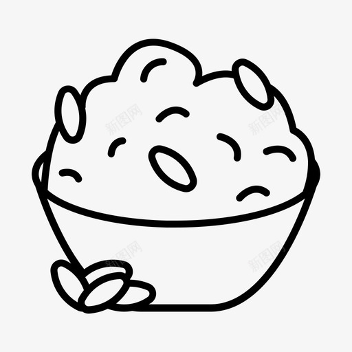 米饭碗烹饪svg_新图网 https://ixintu.com 米饭 饭碗 烹饪 吃食 食物 混合物