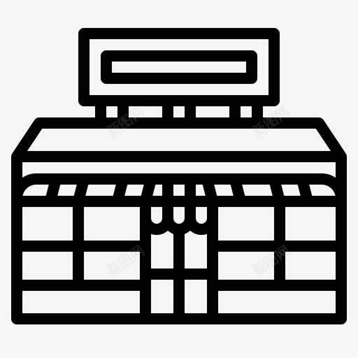 商店杂货店购物者svg_新图网 https://ixintu.com 商店 杂货店 购物者 购物 超市 外线