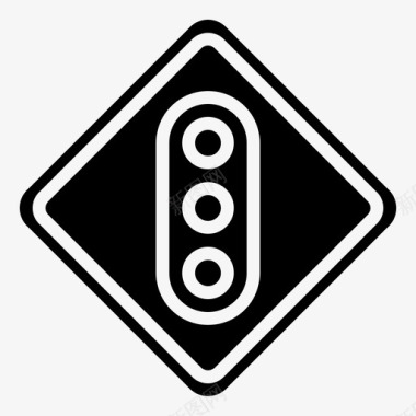 红绿灯路标信号灯图标