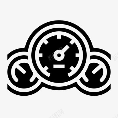速度表汽车测量图标