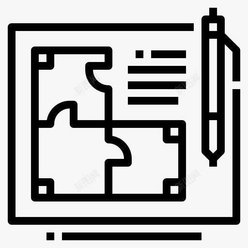 建筑蓝图设计svg_新图网 https://ixintu.com 建筑 蓝图 建筑设计 规划 艺术 手工艺