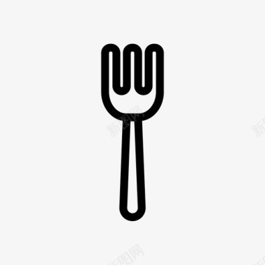叉子食物厨房设备图标