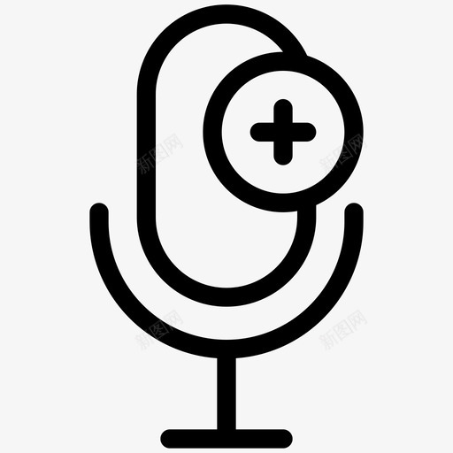 添加音频麦克风声音svg_新图网 https://ixintu.com 添加 音频 麦克风 声音 信息 应用程序 大纲 界面