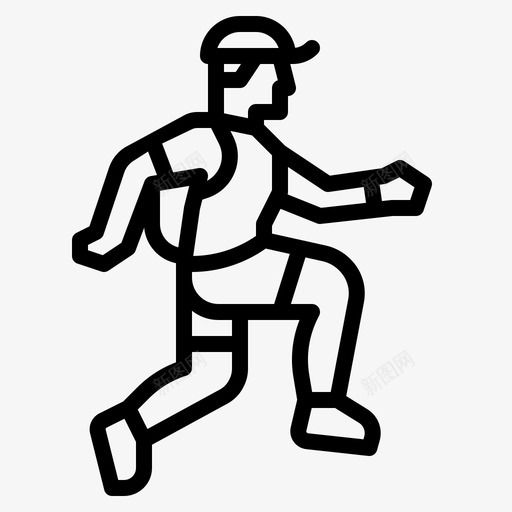 跑步小径山地跑步者svg_新图网 https://ixintu.com 跑步 小径 山地 跑步者 运动 轮廓 中的 超流