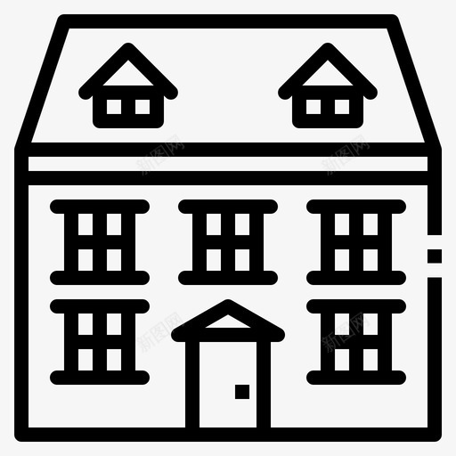 住宅建筑物城市svg_新图网 https://ixintu.com 住宅 建筑物 城市 独立 财产 不动产