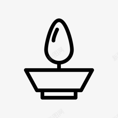 蜡烛伊斯兰教清真寺图标