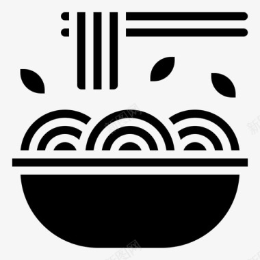 面条中国菜餐馆图标