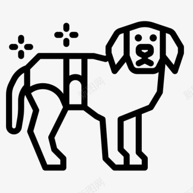 动物尿布狗宠物图标