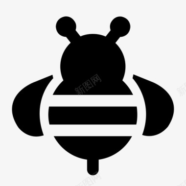 蜜蜂大黄蜂蜂蜜图标