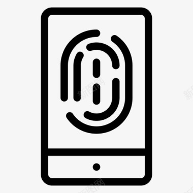 指纹手机身份证密码图标