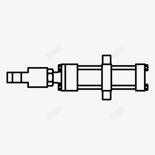 气缸力液压svg_新图网 https://ixintu.com 液压 气缸 压力 工业