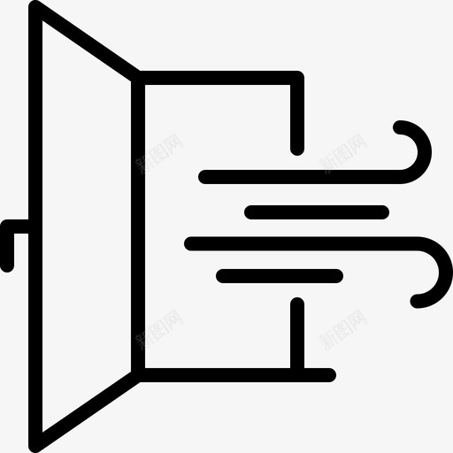 风空气通风svg_新图网 https://ixintu.com 空气 通风 通风窗 窗户 停止 图标 设置