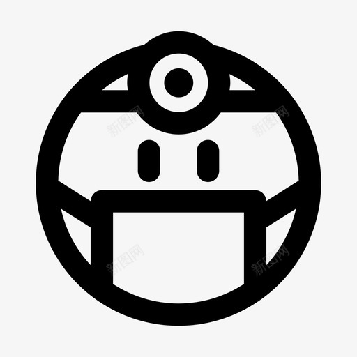 医生冠状病毒表情符号svg_新图网 https://ixintu.com 医生 表情 面膜 冠状 病毒 符号 医学 样式