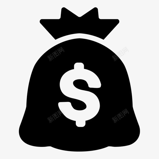 货币袋美元投资svg_新图网 https://ixintu.com 货币 美元 投资 储蓄 商业 金融