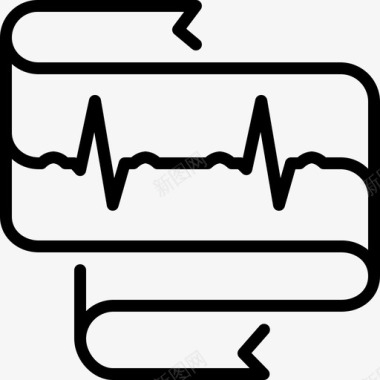 心电图心脏病学心电图监护仪图标