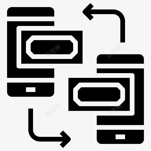 转账通讯美元svg_新图网 https://ixintu.com 手机 转账 通讯 美元 智能 贷款 字形