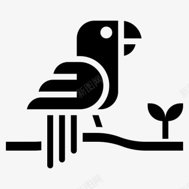 鹦鹉动物王国鸟类图标