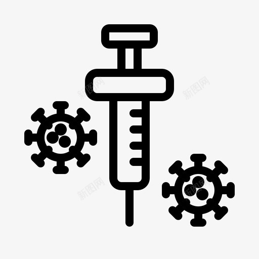 注射器冠状病毒covid19svg_新图网 https://ixintu.com 病毒 注射器 冠状 感染 流行 流行病 传播