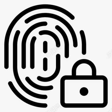 指纹锁身份证扫描图标