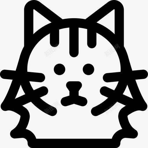 挪威森林品种猫svg_新图网 https://ixintu.com 品种 挪威 森林 猫猫 宠物