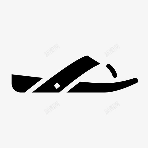 人字拖时尚凉鞋svg_新图网 https://ixintu.com 人字 时尚 凉鞋 夏季 黑色 服装