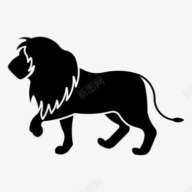 狮子动物大猫图标