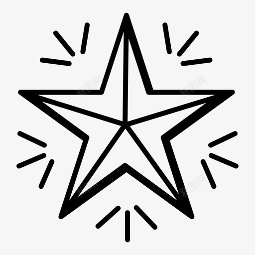 圣诞之星节日新年svg_新图网 https://ixintu.com 圣诞 之星 节日 新年 冬天