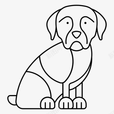 罗特韦尔犬动物宽度图标