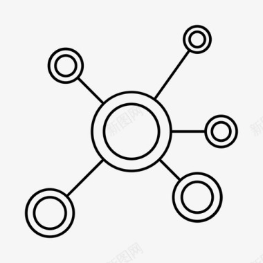 网络商务联系图标