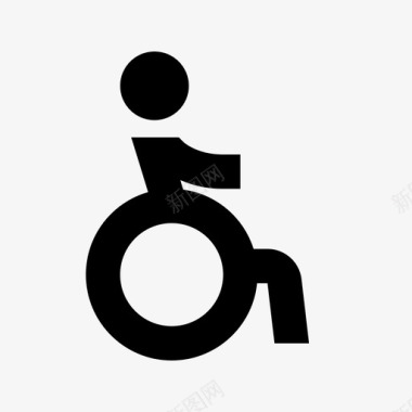 残疾人无障碍包括图标
